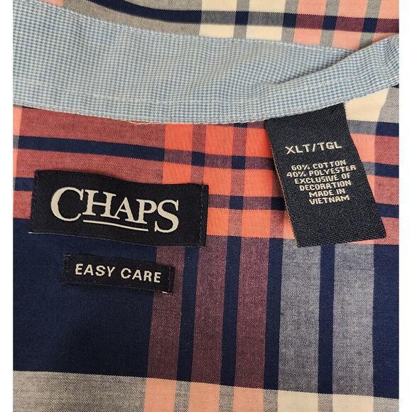 CHAPS EASY CARE TWILL  BUTTON DOWN LONG SLEEVE SHIRT SIZE XLT - Picture 12 of 12
